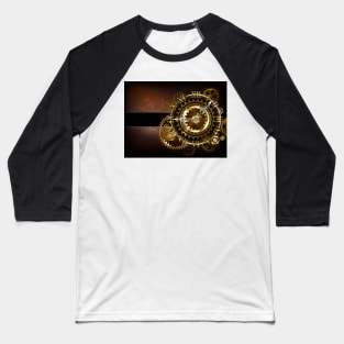 Clock with Gears ( Steampunk Clock ) Baseball T-Shirt